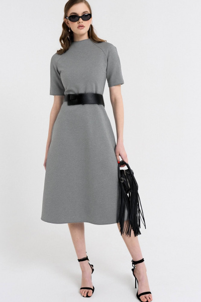 Платье, пояс MilMil 1103 Амстердам/серый - фото 4