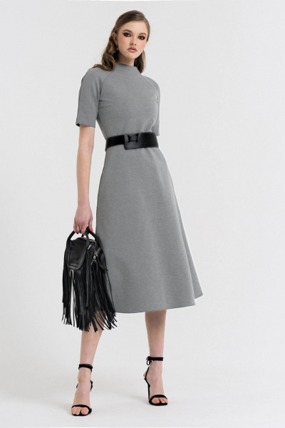 Платье, пояс MilMil 1103 Амстердам/серый - фото 3