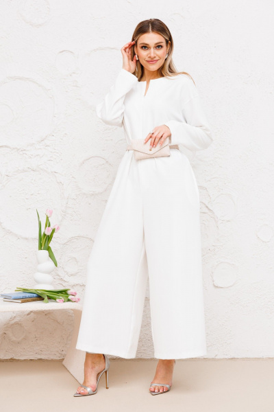 Комбинезон, пояс, ремень Ambera Style 1075-1 молоко - фото 2