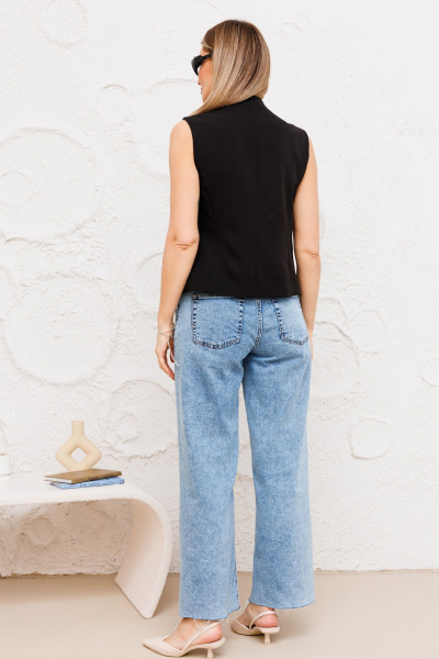 Жилет на запах деловой и повседневный из текстиля Ambera Style 1080 - фото 3