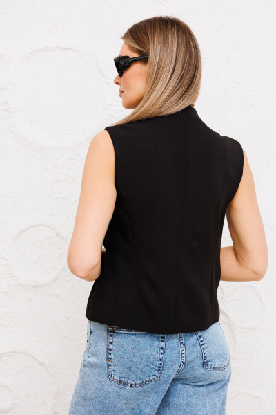 Жилет на запах деловой и повседневный из текстиля Ambera Style 1080 - фото 5