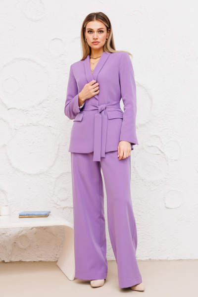 Костюм двухпредметный из текстиля, жакет и брюки Ambera Style 2041 - фото 2