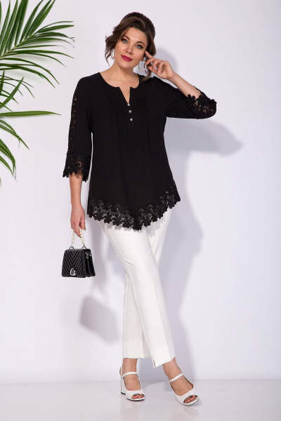 Блуза Liliana 1288 черный - фото 3