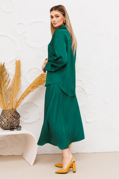 Рубашка Ambera Style 1066и изумруд - фото 7