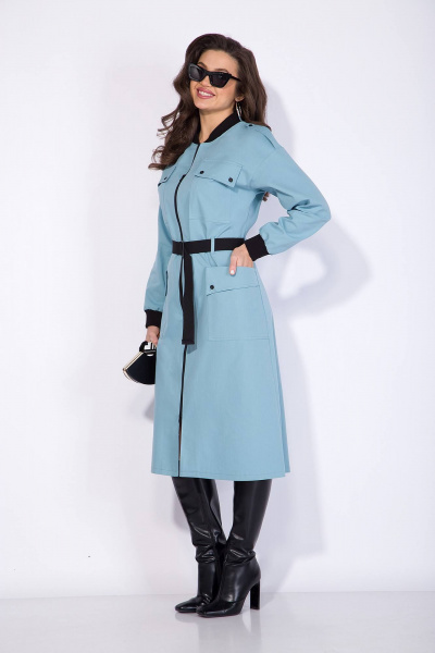 Платье Liliana 1231 небесный - фото 6