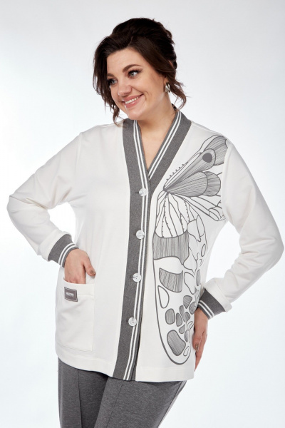 Брюки, кардиган Диомант 1946 серый - фото 5