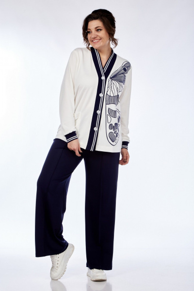 Брюки, кардиган Диомант 1946 синий - фото 1