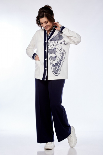 Брюки, кардиган Диомант 1946 синий - фото 2