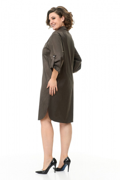 Платье Abbi 1025 коричневый_принт - фото 15