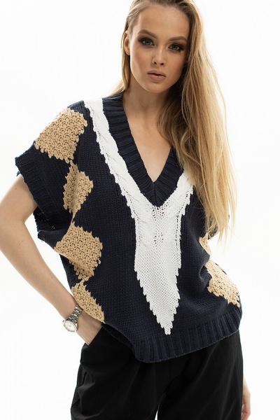 Жилет Diva 1714 черный - фото 1