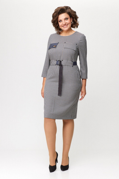 Платье Bonna Image 853-1 синий_лапка - фото 4