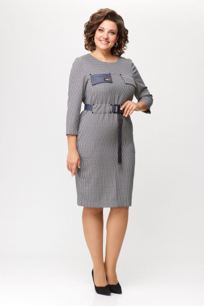 Платье Bonna Image 853-1 синий_лапка - фото 1