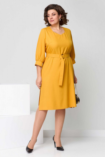 Платье Асолия 2667 горчица - фото 4