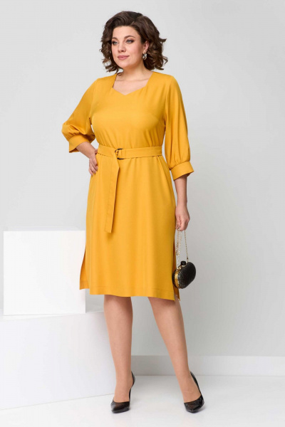 Платье Асолия 2667 горчица - фото 3