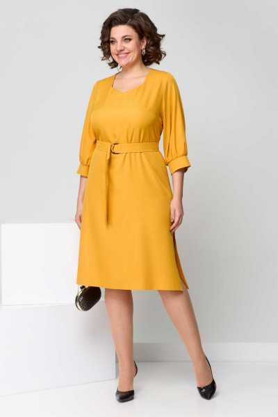 Платье Асолия 2667 горчица - фото 1