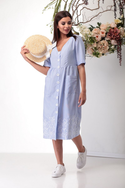Платье Michel chic 2004 голубой - фото 4