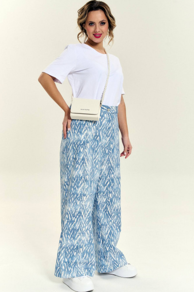 Палаццо брюки из тонкого джинса с карманами SOVA 11218 - фото 2