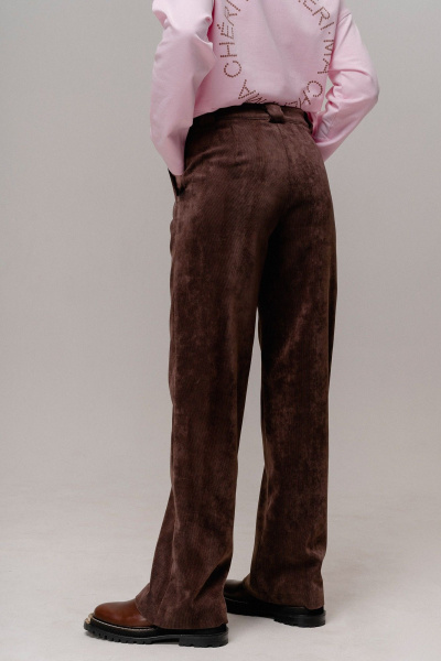 Брюки JRSy 2406 коричнево-вишневый - фото 7