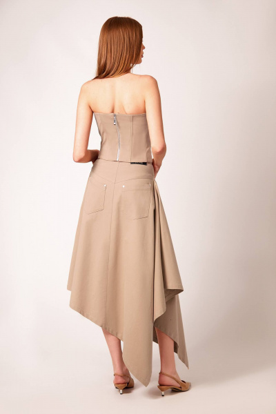 Топ, юбка Rivoli 2372.1+4046.1 пшеничный - фото 3