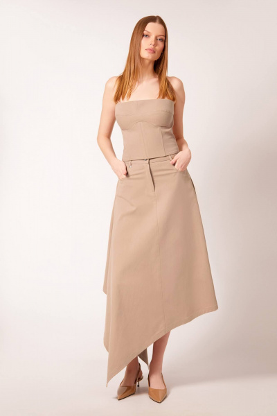 Топ, юбка Rivoli 2372.1+4046.1 пшеничный - фото 1