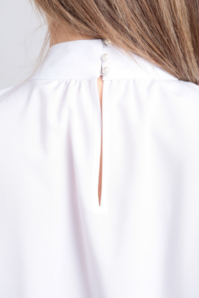 Блуза, брюки, жакет Lady Line 567 синий-белый - фото 5