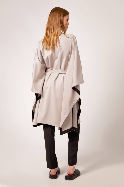 Брюки, платье Rivoli 7146.1+5196 пудрово-серый/
чёрный - фото 3