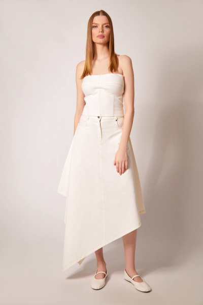 Топ, юбка Rivoli 2372.2+4046.2 молочный - фото 1