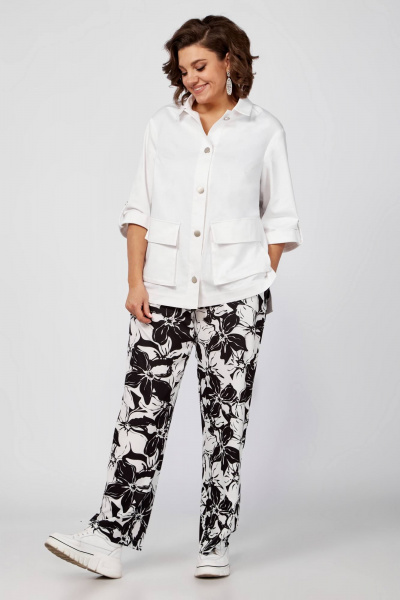 Комплект Блуза брюки жакет на каждый день Algranda А3971-1 - фото 11