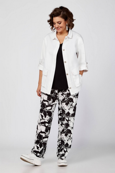 Комплект Блуза брюки жакет на каждый день Algranda А3971-1 - фото 1