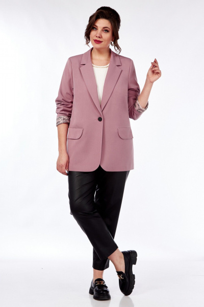 Жакет Демисезонный прямой на подкладке Matini 4.1582/1 розовый - фото 16
