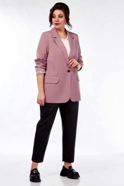 Жакет Демисезонный прямой на подкладке Matini 4.1582/1 розовый - фото 15