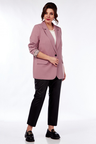 Жакет Демисезонный прямой на подкладке Matini 4.1582/1 розовый - фото 14