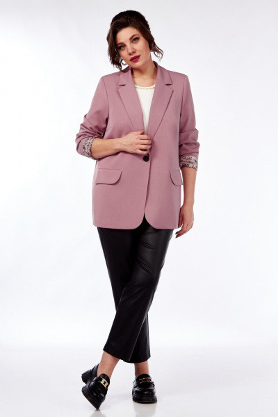 Жакет Демисезонный прямой на подкладке Matini 4.1582/1 розовый - фото 12