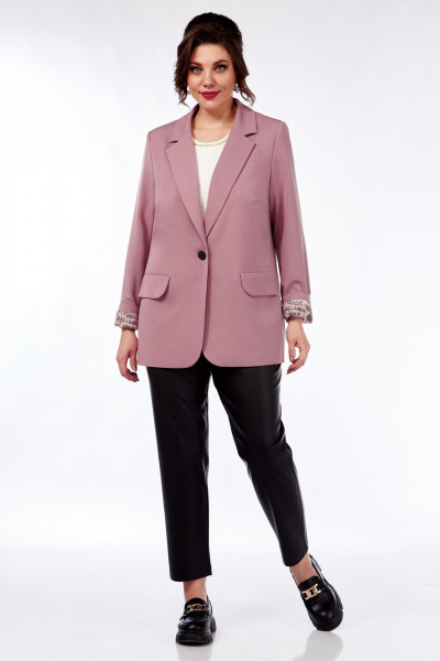 Жакет Демисезонный прямой на подкладке Matini 4.1582/1 розовый - фото 10
