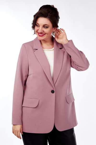 Жакет Демисезонный прямой на подкладке Matini 4.1582/1 розовый - фото 2