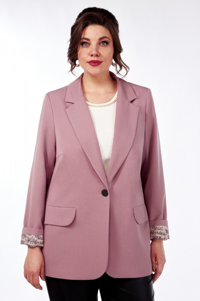 Жакет Демисезонный прямой на подкладке Matini 4.1582/1 розовый - фото 3