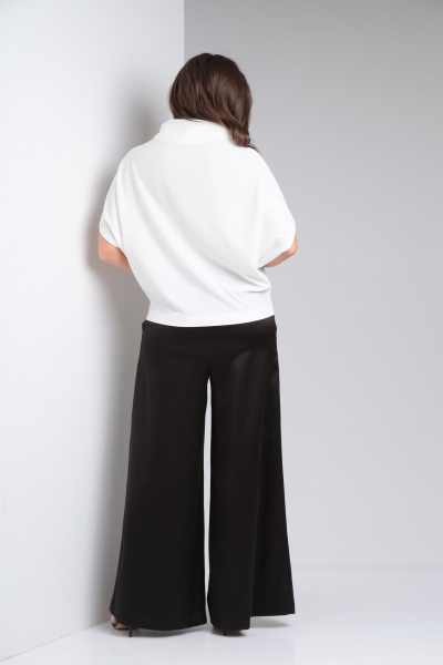 Блуза свободного кроя со спущенным плечом на круглый воротник AXXA 133 И - фото 2