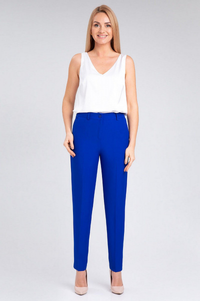 Деловой брюки и жилет с зауженными брюками и резинкой IVARI 20403/1 василек - фото 8
