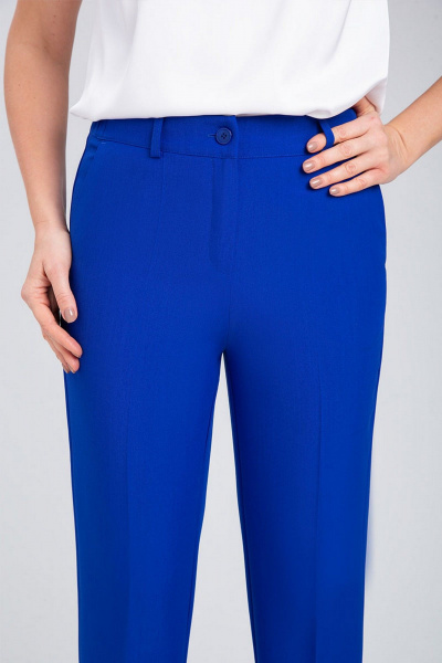 Деловой брюки и жилет с зауженными брюками и резинкой IVARI 20403/1 василек - фото 12