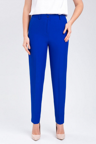 Деловой брюки и жилет с зауженными брюками и резинкой IVARI 20403/1 василек - фото 11