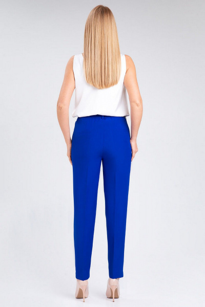 Деловой брюки и жилет с зауженными брюками и резинкой IVARI 20403/1 василек - фото 10