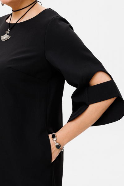Платье Anelli 1447 черный - фото 7
