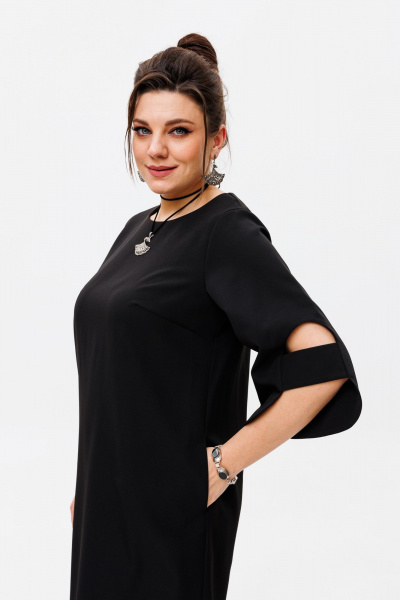 Платье Anelli 1447 черный - фото 6