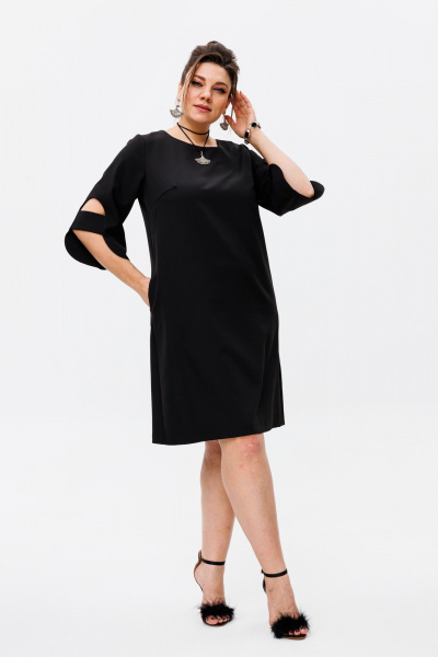 Платье Anelli 1447 черный - фото 3