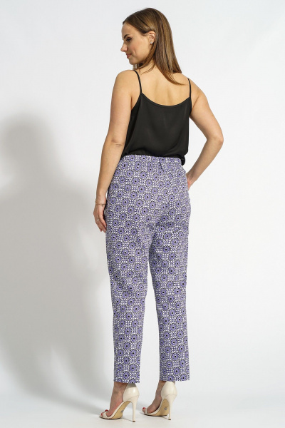 Образы из текстиля: жакет, блуза и брюки в стильной комбинации Медея и К 2202 электрик - фото 10