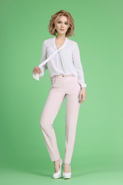 Брюки Euromoda 081 беж-розовый_поддтон - фото 1