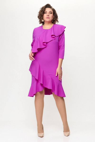 Платье Koketka i K 1131 фуксия - фото 4