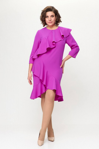 Платье Koketka i K 1131 фуксия - фото 3