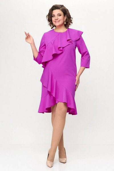 Платье Koketka i K 1131 фуксия - фото 2