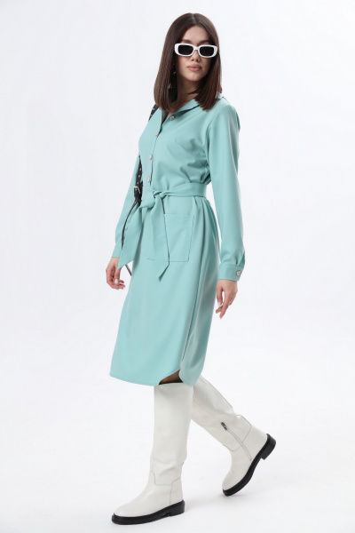 Платье LM КВ1281 мята - фото 6